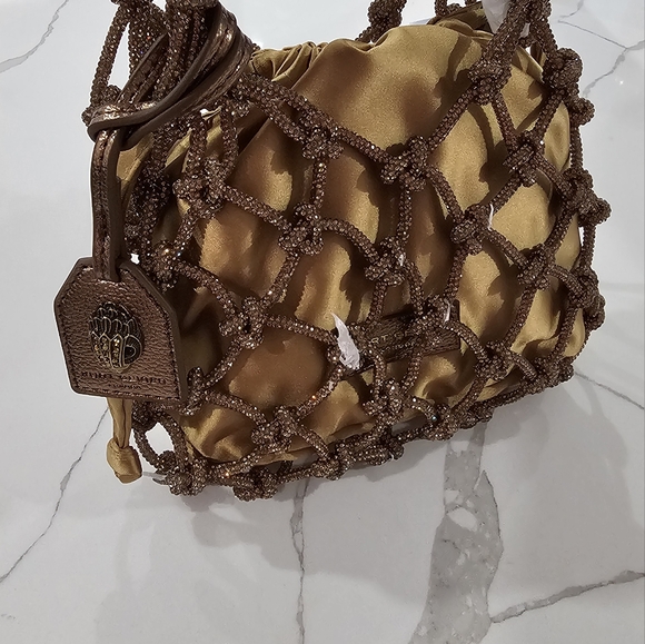 COPY - Kurt Geiger Brown and Gold Shoulder Bag - Picture 5 of 5